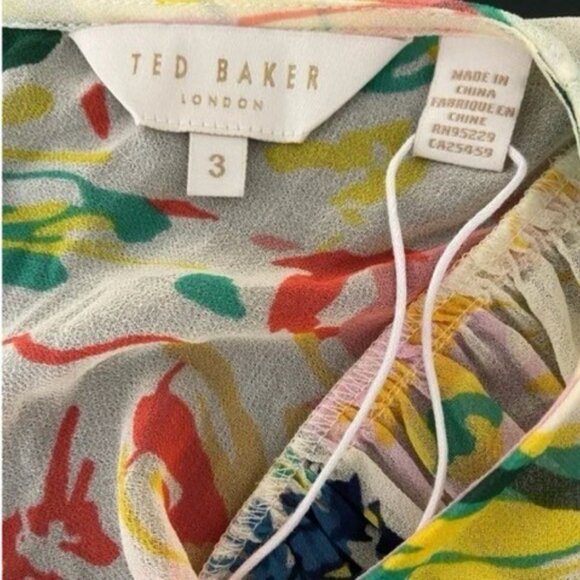 NWOT Ted Baker Kyrie Floral Maxi Dress (Ted Baker 3/ US 8) - Picture 7 of 9